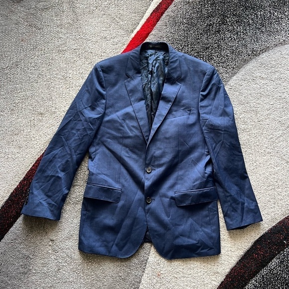 Boss Hugo Boss Guabello Super 120 Blue Wool Sportcoat - Picture 1 of 5